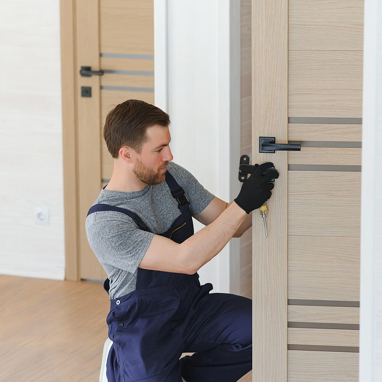 Home Security For Apartments - Portable Door Stop Alarm Anti Theft