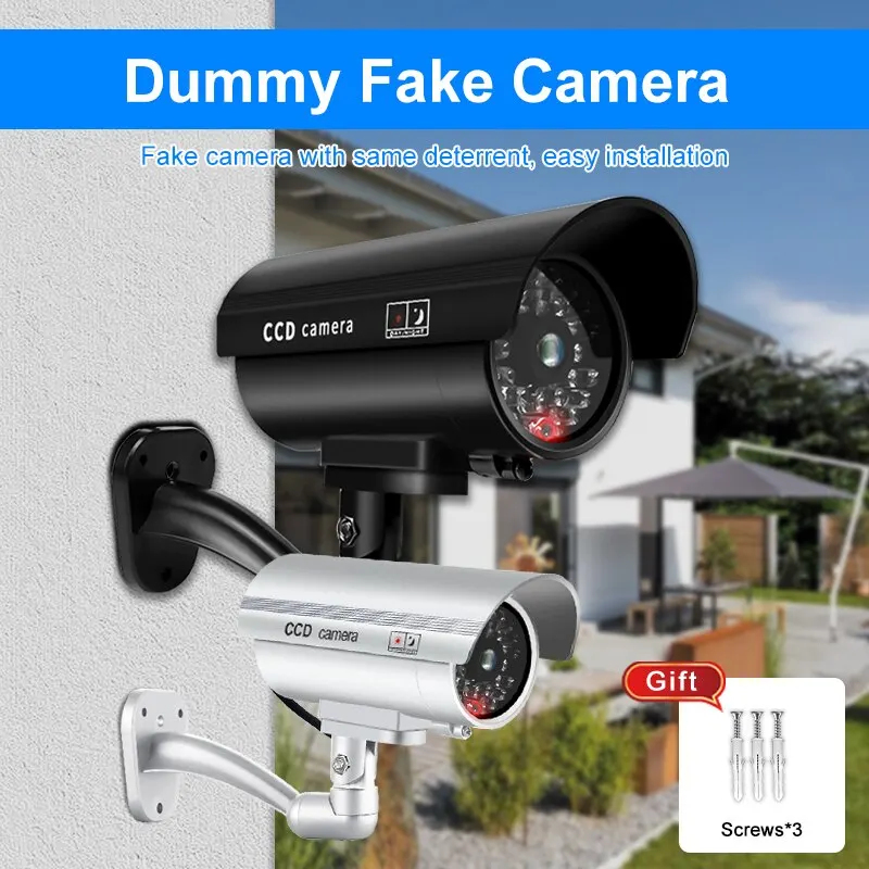 Fake Camera Dummy - 1PC Dummy Security Camera Watreproof Indoor