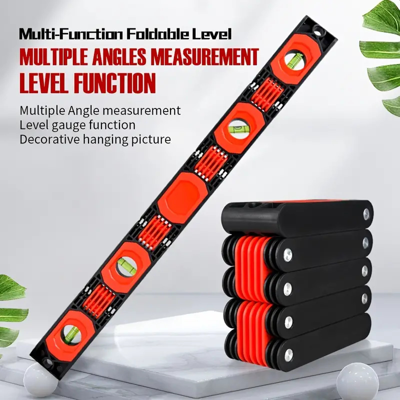 Home Security Measures - 1pc Multi-Functional Foldable Level Meter Multi-Angle