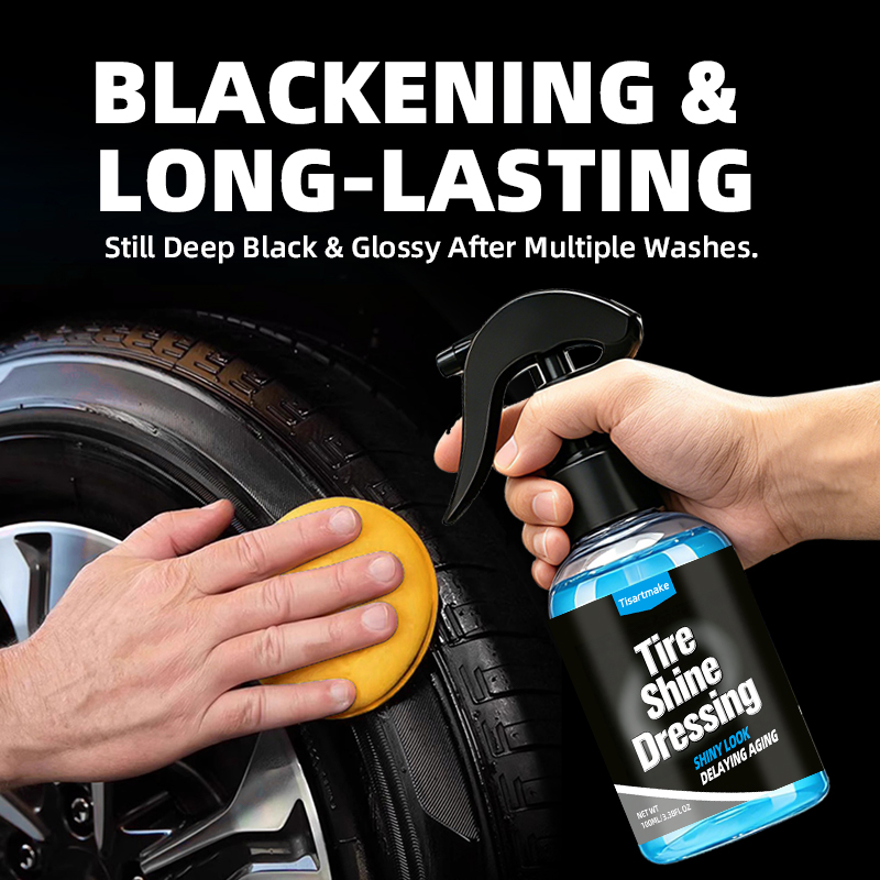 Home Security Measures - Black Wet Look Tire Shine Dressing,