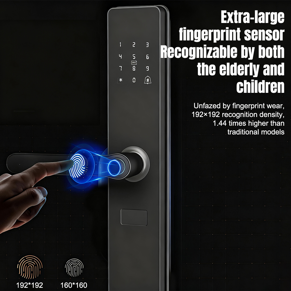 Smart Fingerprint Door Handle  - Home Security For Apartments review and price