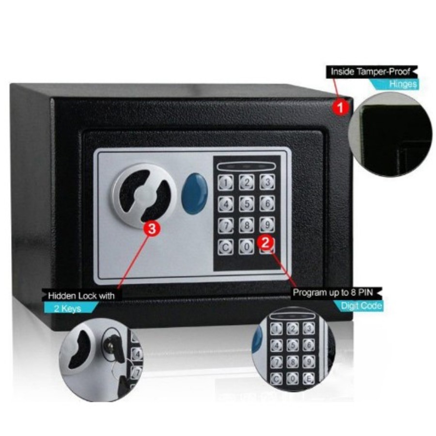 Digital Safe Box Safety Money  - Home Security Gun review and price