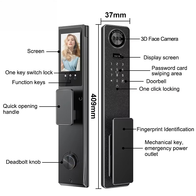 Tuya WiFi Smart Door Lock, Hom - Home Security Electronics review and price
