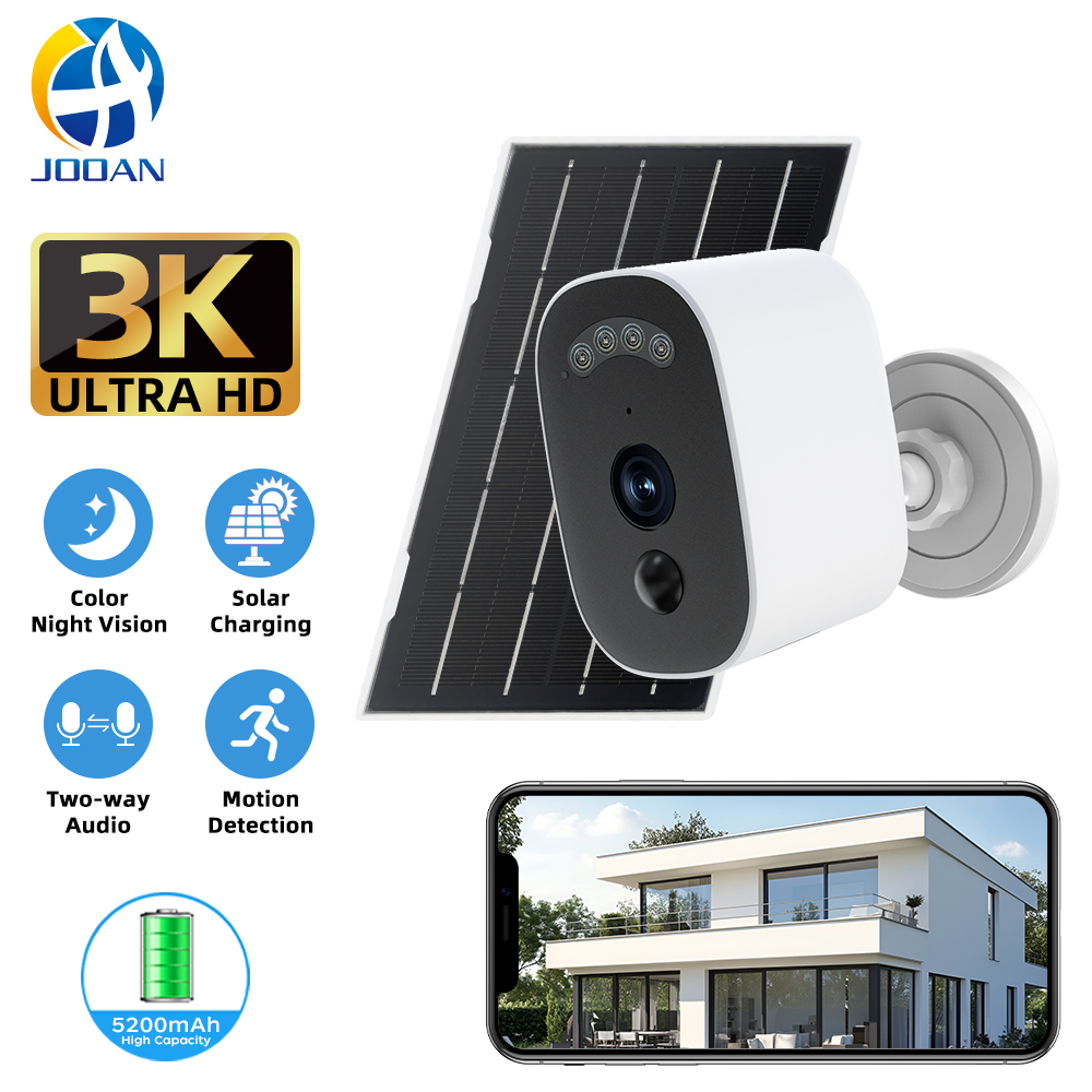 Jooan 3K HD Solar Security Cam - Home Security For Apartments review and price