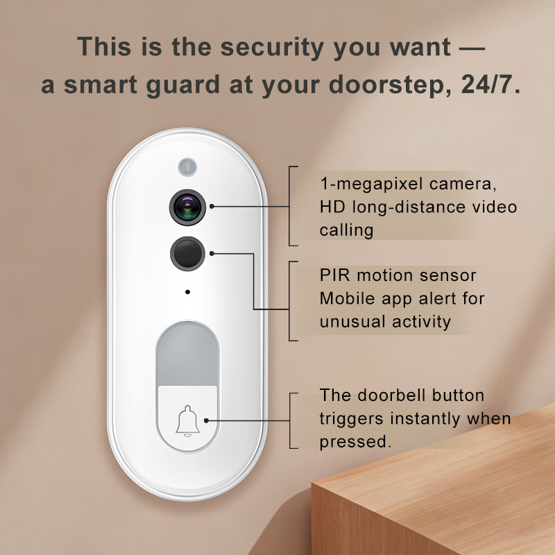 Tuya Smart Video Doorbell Wire - Home Security Google Camera review and price