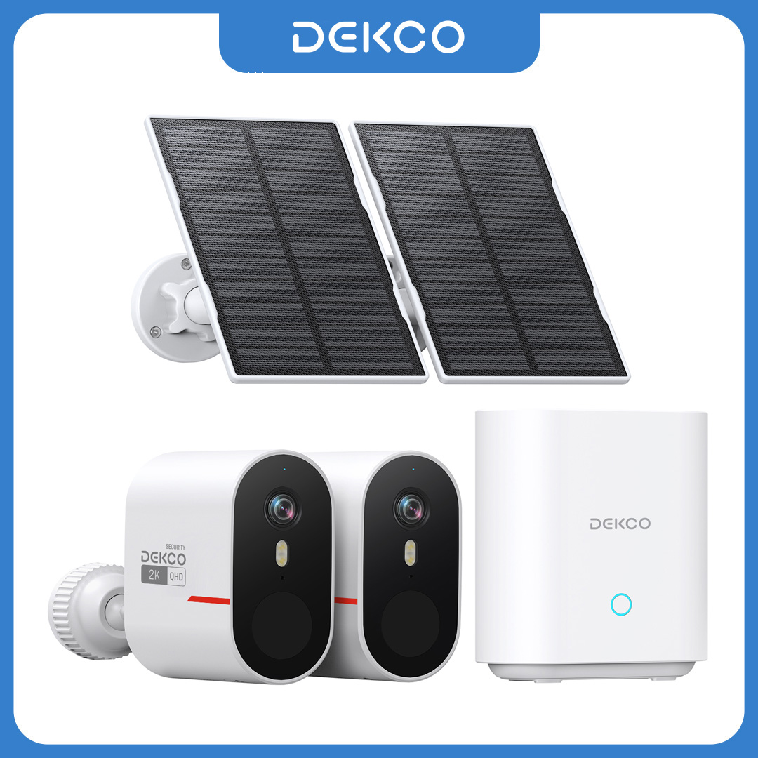 Dekco 3MP WiFi Solar Camera Sy - Home Security For Apartments review and price