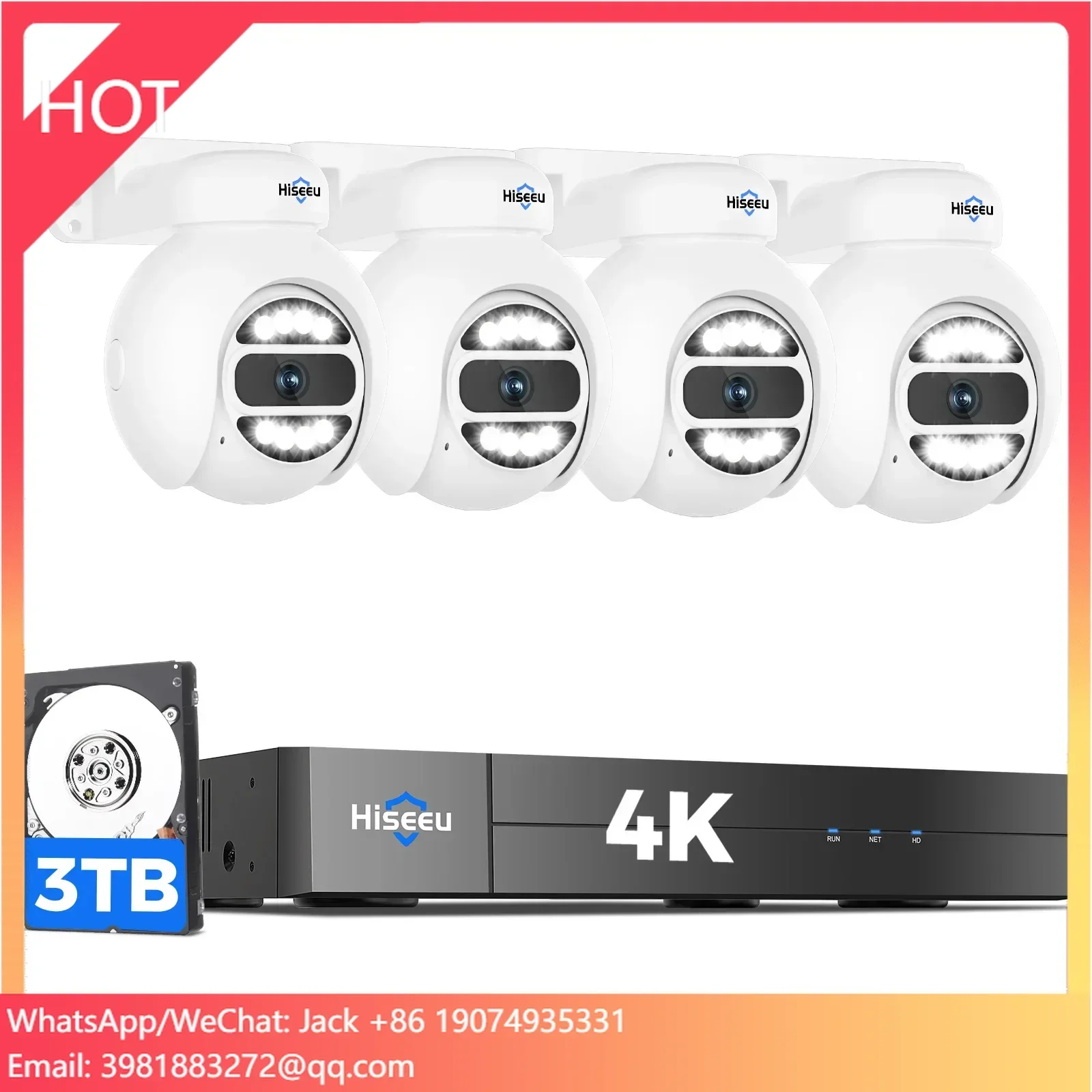 Hiseeu Automatic Tracking 5mp  - Home Security Nvr review and price