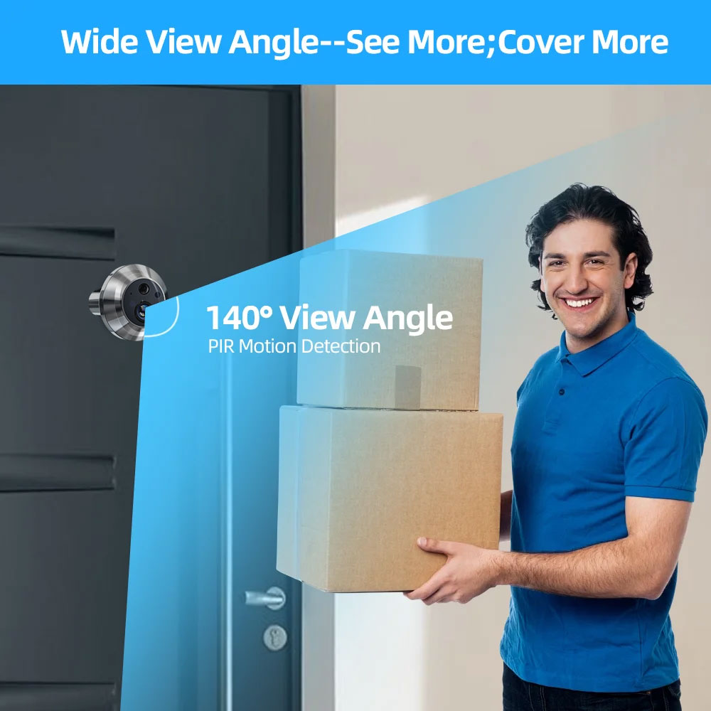 Tuya Smart 5MP Peephole Door C - Home Security Google Camera review and price