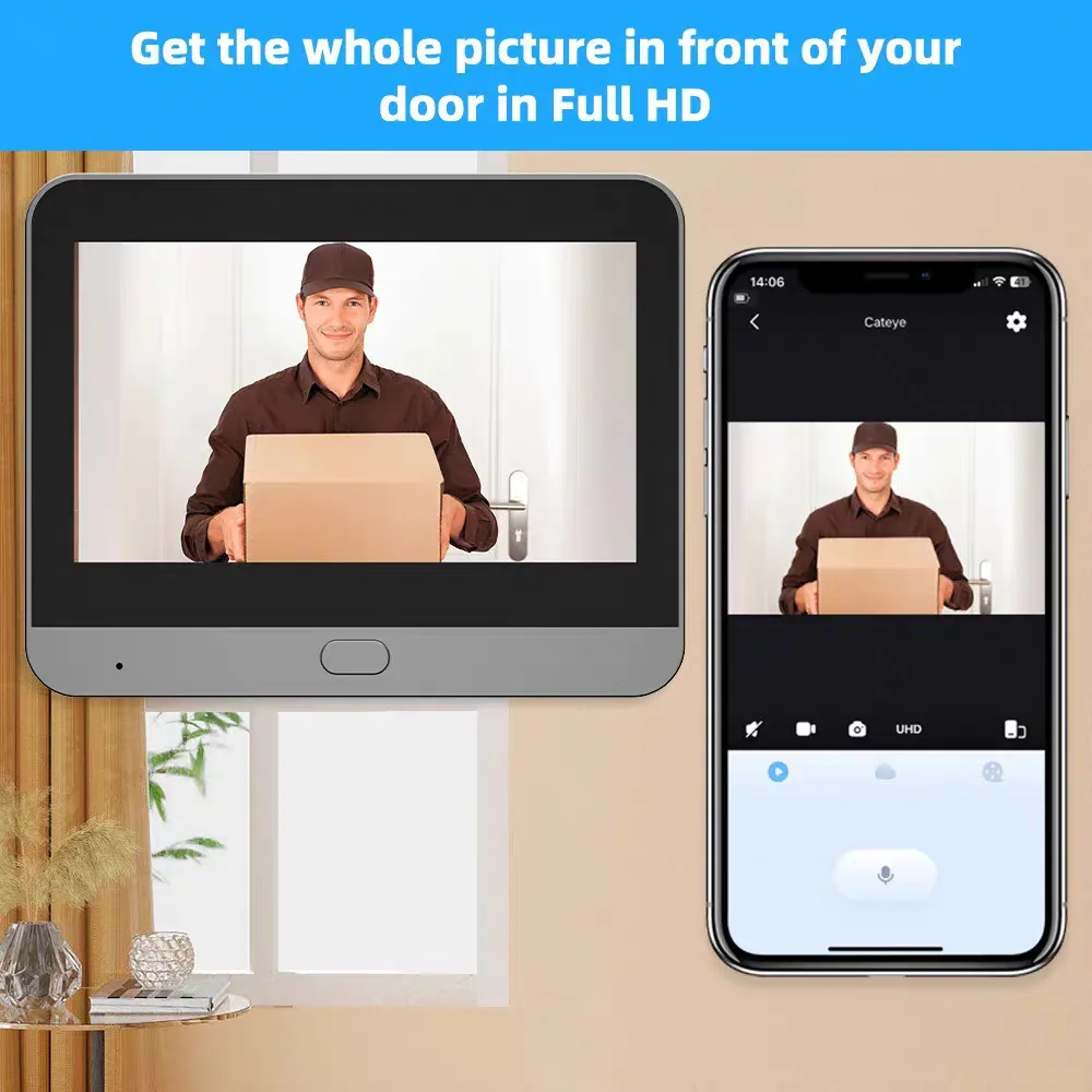 Tuya Smart 5MP Peephole Door C - Home Security Google Camera review and price