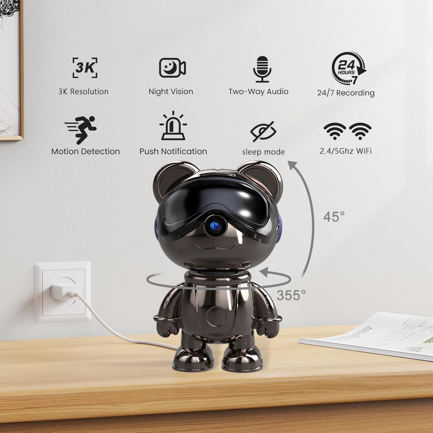 Indoor WiFi Security Camera, 5 - Home Security Google Camera review and price