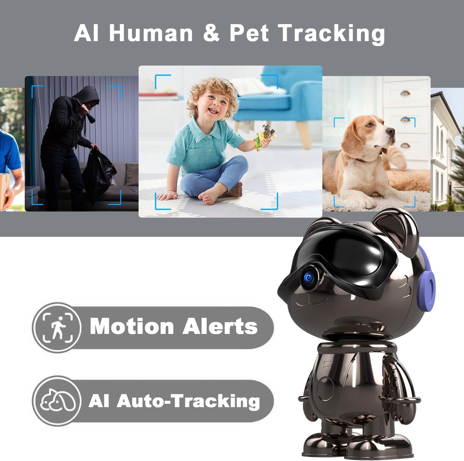 Indoor WiFi Security Camera, 5 - Home Security Google Camera review and price