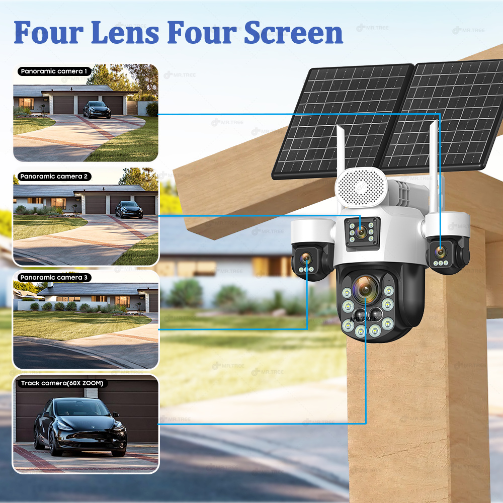 AOV Four Lens Outdoor Surveill - Home Security For Apartments review and price