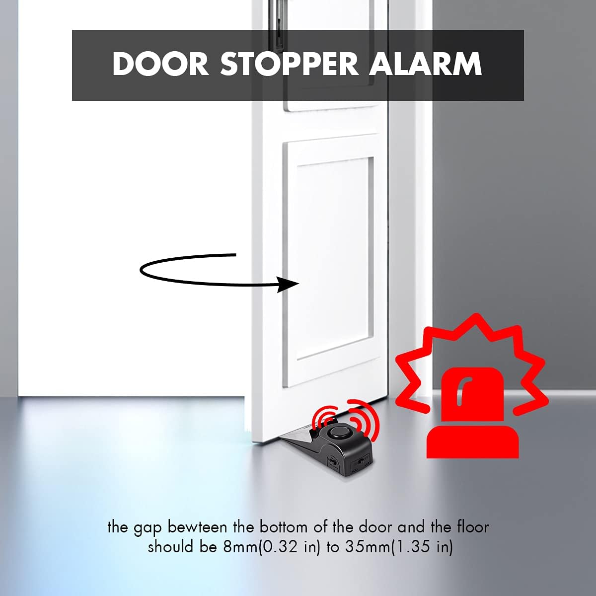 Door Stop Alarm, Door Stopper  - Home Security For Apartments review and price