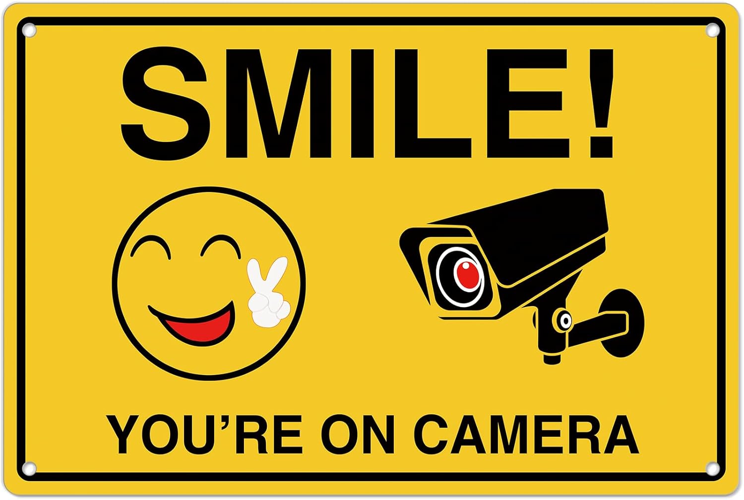 Smile Youre On Camera Signs ;  - Home Security For Apartments review and price