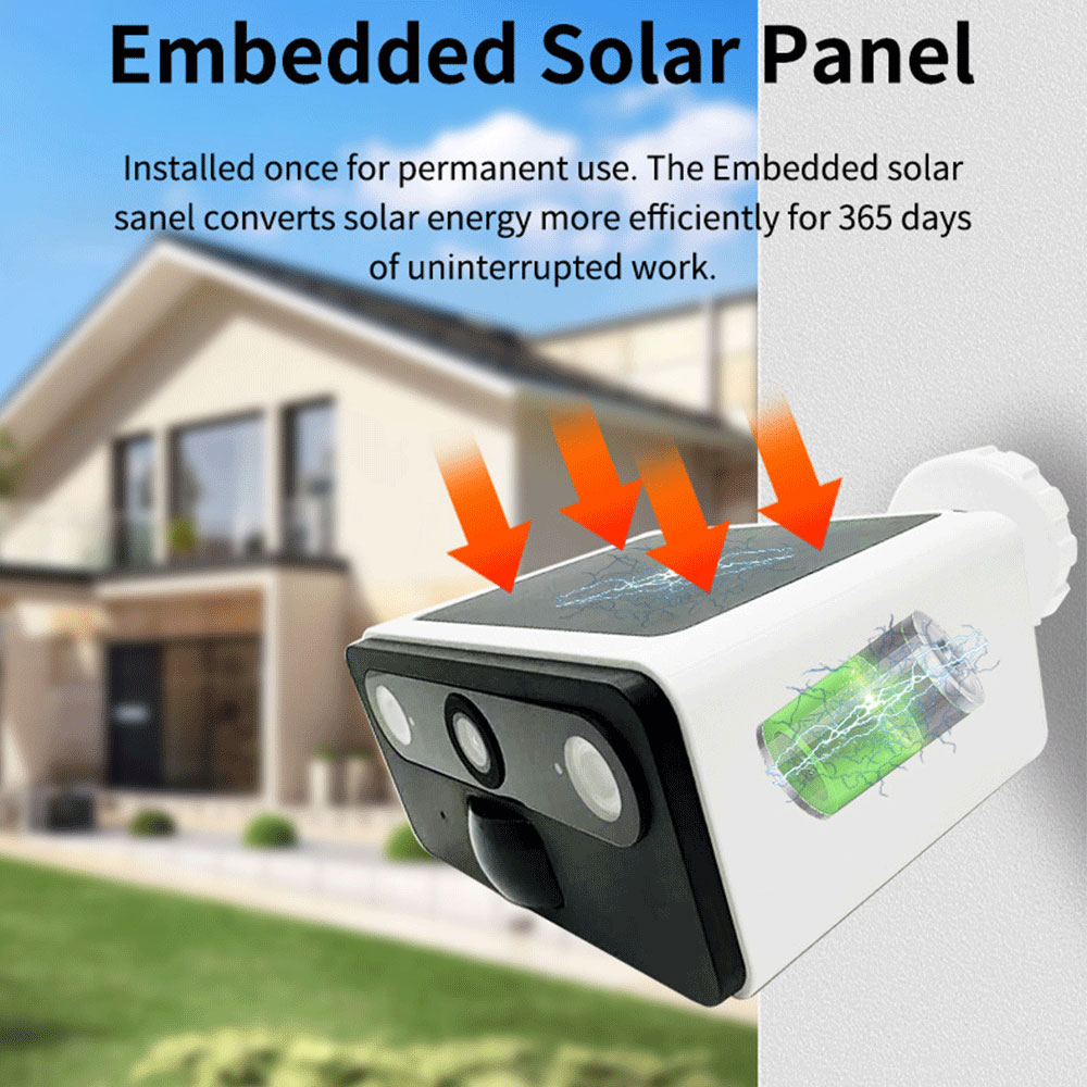 2K Tuya Solar Security Camera  - Home Security Google Camera review and price