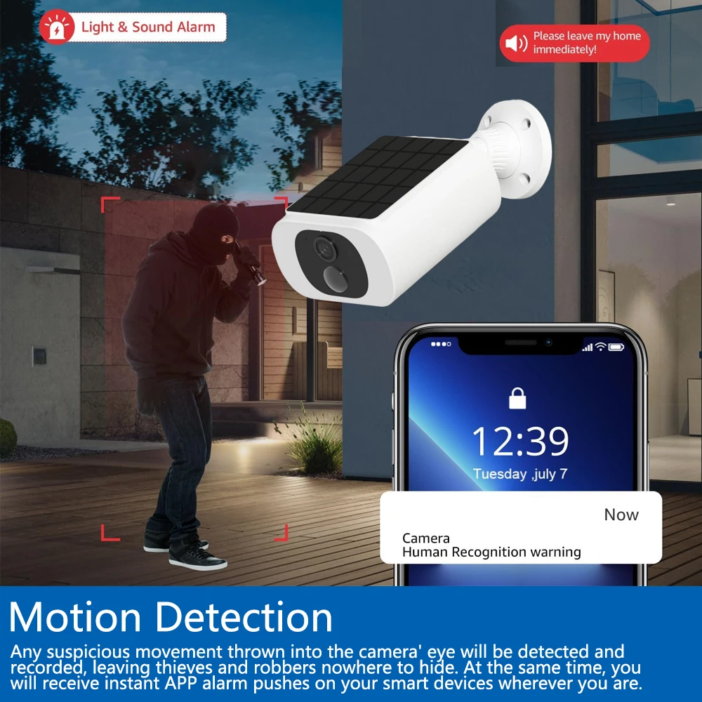 Tuya 5MP Solar Security Camera - Home Security For Apartments review and price