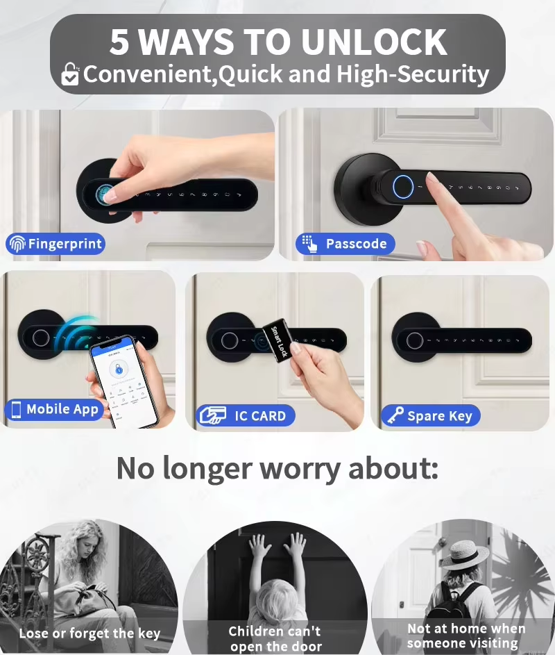TTLock Smart Digital Door Lock - Home Security For Apartments review and price
